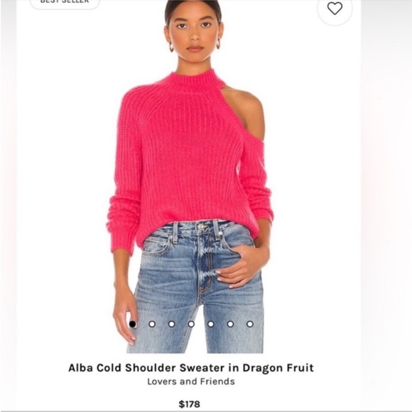 Lovers and friends size small, fuchsia sweater - Picture 1 of 7